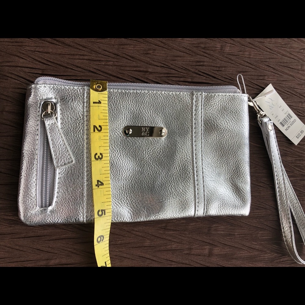 NWT Silver wristlet - Picture 3 of 6